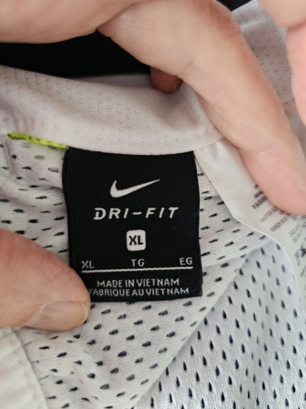 Nike Dri-FIT Reversible Basketball Shorts Youth XL White Neon Athletic Mesh - Picture 3 of 6